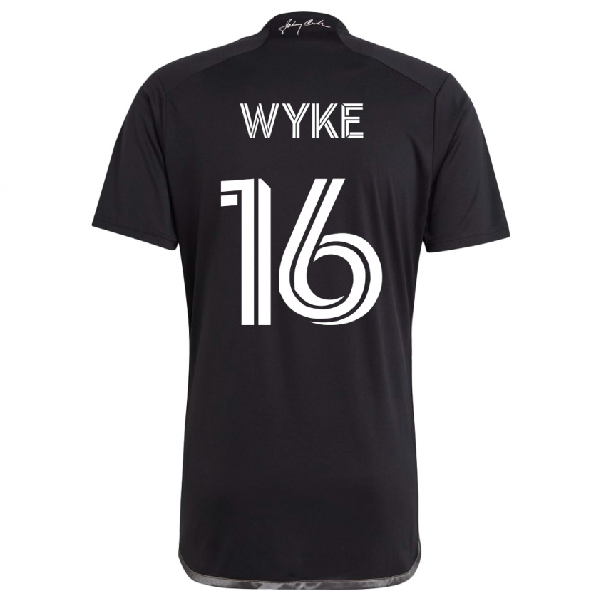 Niño Camiseta Laurence Wyke #16 Negro 2ª Equipación 2023/24 La Camisa Argentina