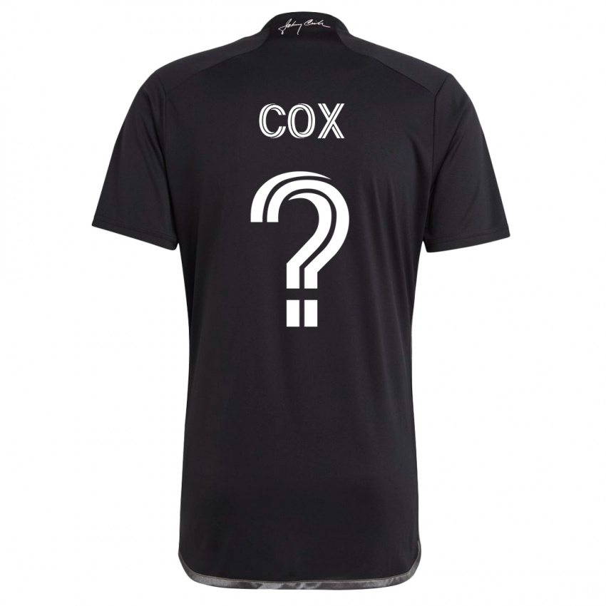 Niño Camiseta Justin Cox #0 Negro 2ª Equipación 2023/24 La Camisa Argentina