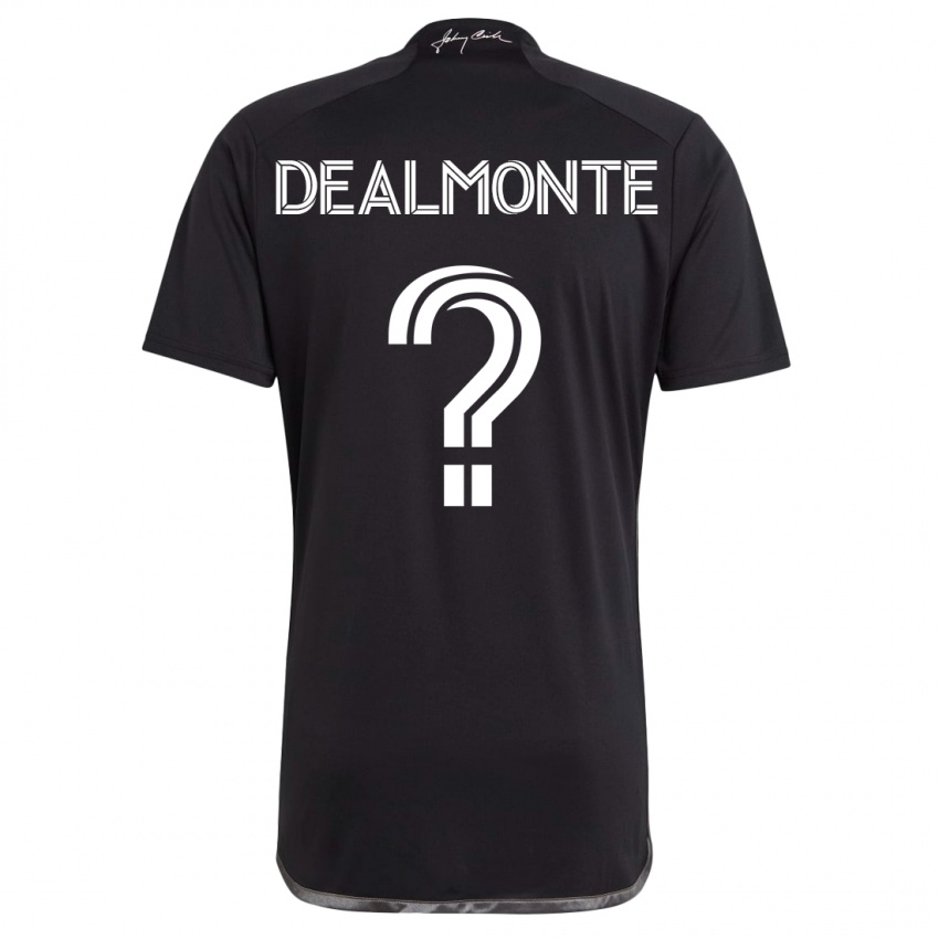 Niño Camiseta Charly Dealmonte #0 Negro 2ª Equipación 2023/24 La Camisa Argentina