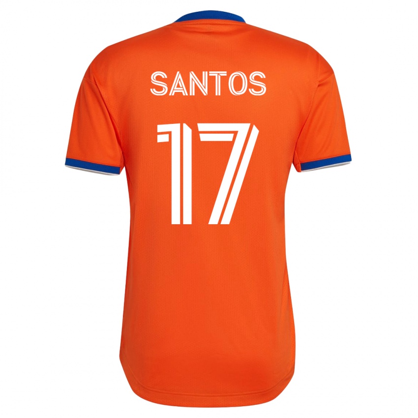 Niño Camiseta Sergio Santos #17 Blanco 2ª Equipación 2023/24 La Camisa Argentina