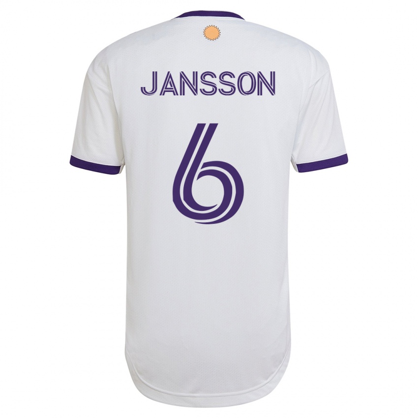 Niño Camiseta Robin Jansson #6 Blanco 2ª Equipación 2023/24 La Camisa Argentina
