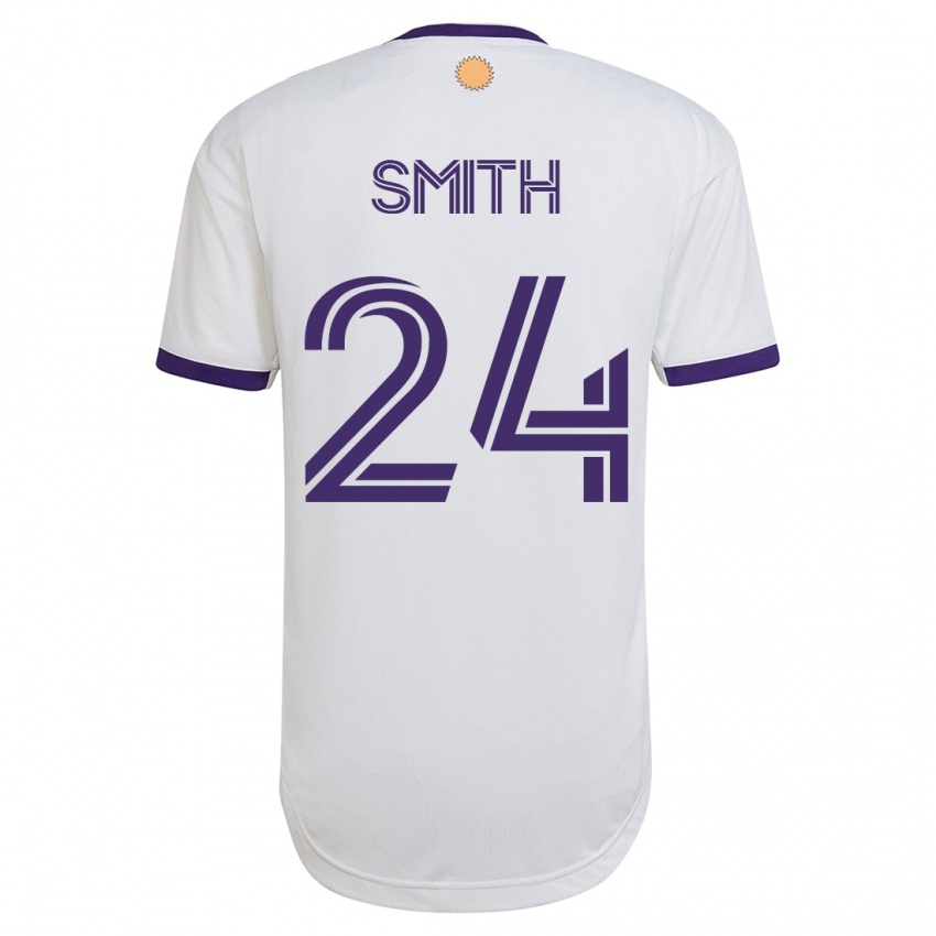 Niño Camiseta Kyle Smith #24 Blanco 2ª Equipación 2023/24 La Camisa Argentina
