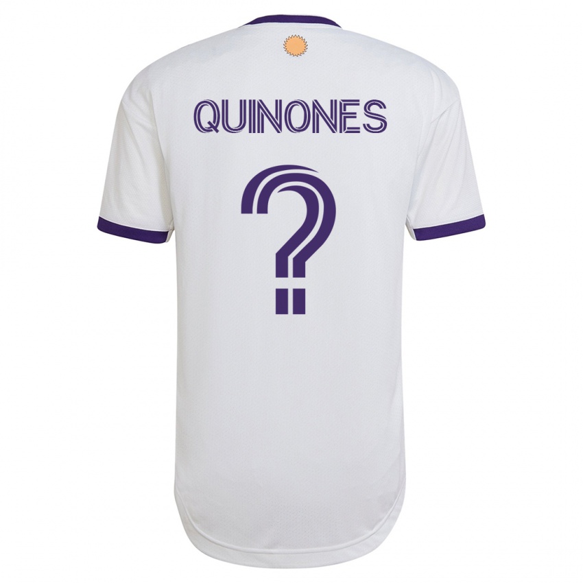 Niño Camiseta Lucas Quiñones #0 Blanco 2ª Equipación 2023/24 La Camisa Argentina
