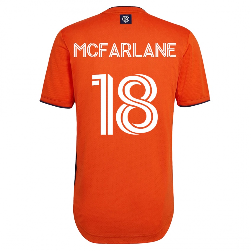 Niño Camiseta Christian Mcfarlane #18 Negro 2ª Equipación 2023/24 La Camisa Argentina