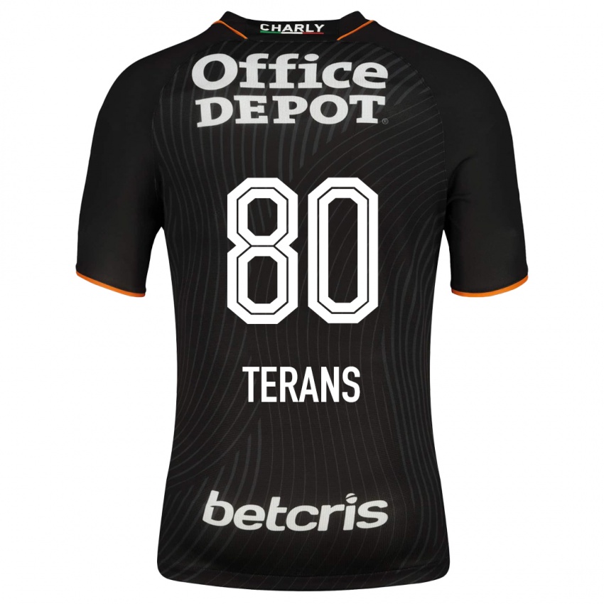 Niño Camiseta David Terans #80 Negro 2ª Equipación 2023/24 La Camisa Argentina