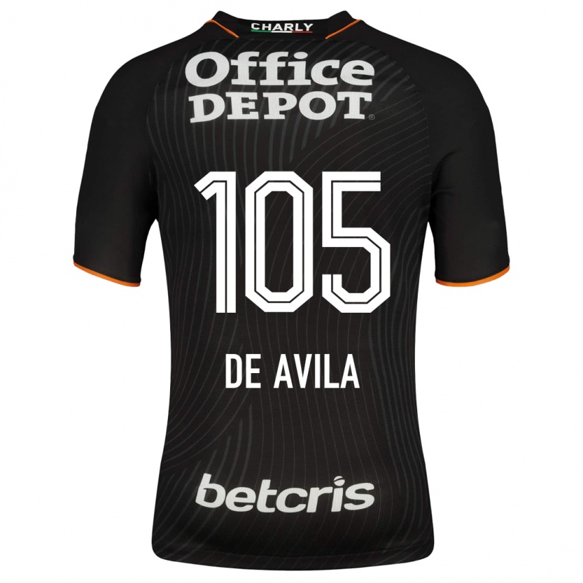 Niño Camiseta José De Ávila #105 Negro 2ª Equipación 2023/24 La Camisa Argentina
