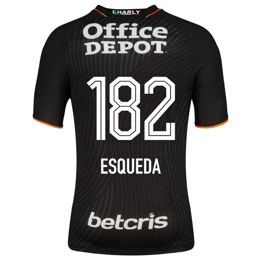 Niño Camiseta Diego Esqueda #182 Negro 2ª Equipación 2023/24 La Camisa Argentina