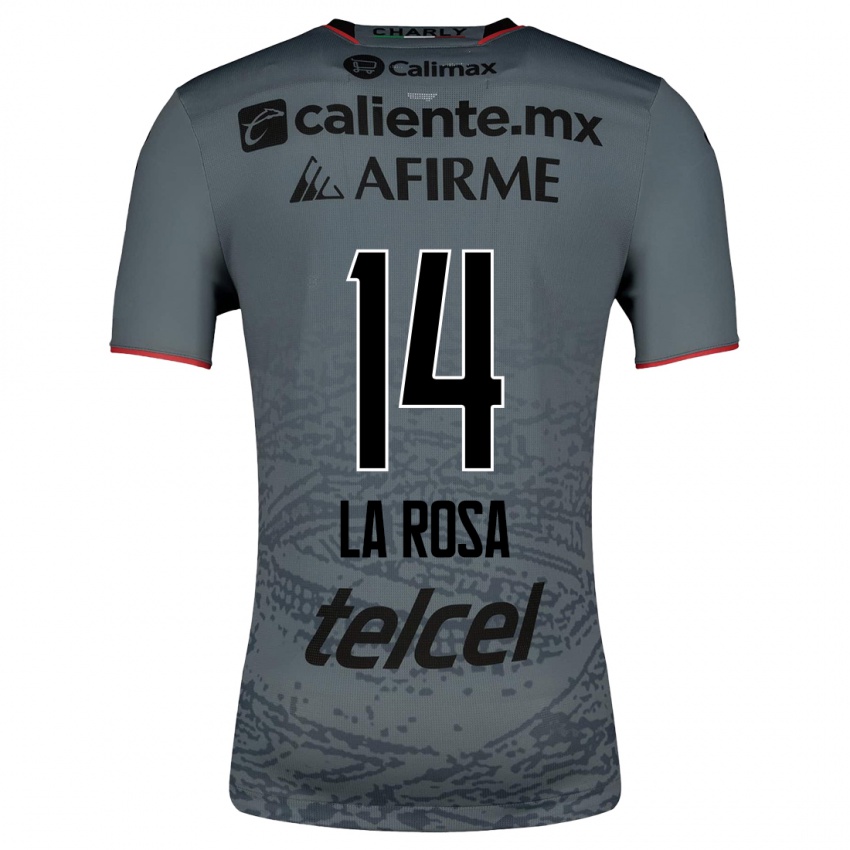 Niño Camiseta Joselyn De La Rosa #14 Gris 2ª Equipación 2023/24 La Camisa Argentina
