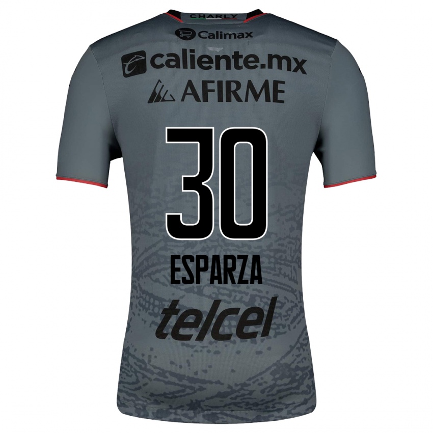 Niño Camiseta Litzy Esparza #30 Gris 2ª Equipación 2023/24 La Camisa Argentina
