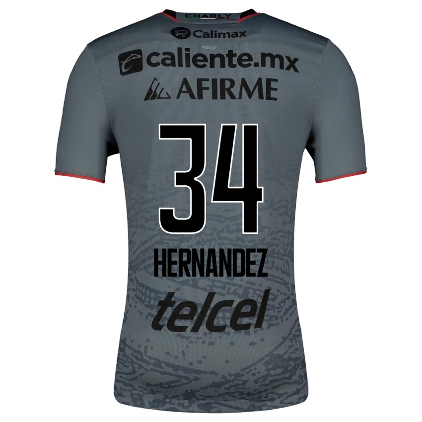 Niño Camiseta Kimberly Hernández #34 Gris 2ª Equipación 2023/24 La Camisa Argentina