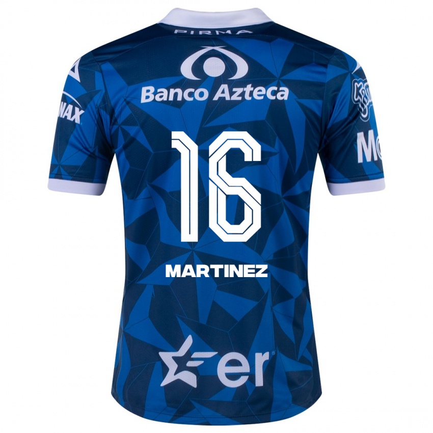 Niño Camiseta Dulce Martínez #16 Azul 2ª Equipación 2023/24 La Camisa Argentina