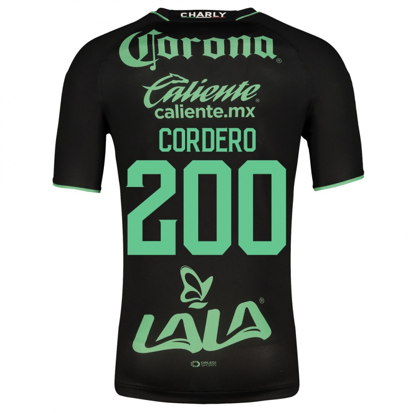 Niño Camiseta Mario Cordero #200 Negro 2ª Equipación 2023/24 La Camisa Argentina