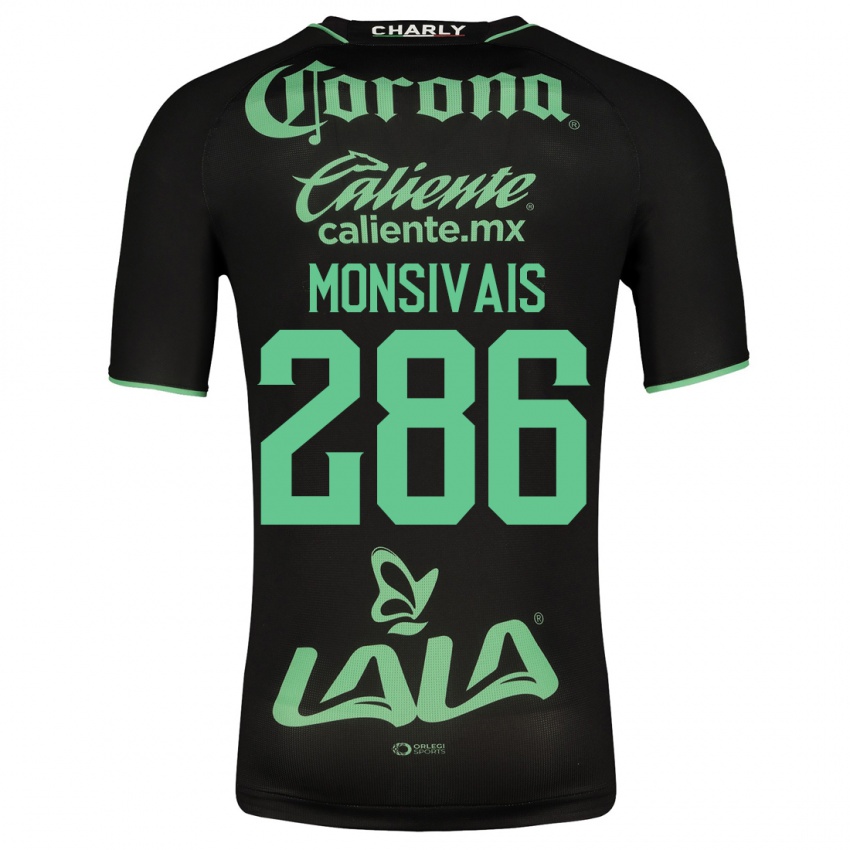 Niño Camiseta Giovani Monsivais #286 Negro 2ª Equipación 2023/24 La Camisa Argentina