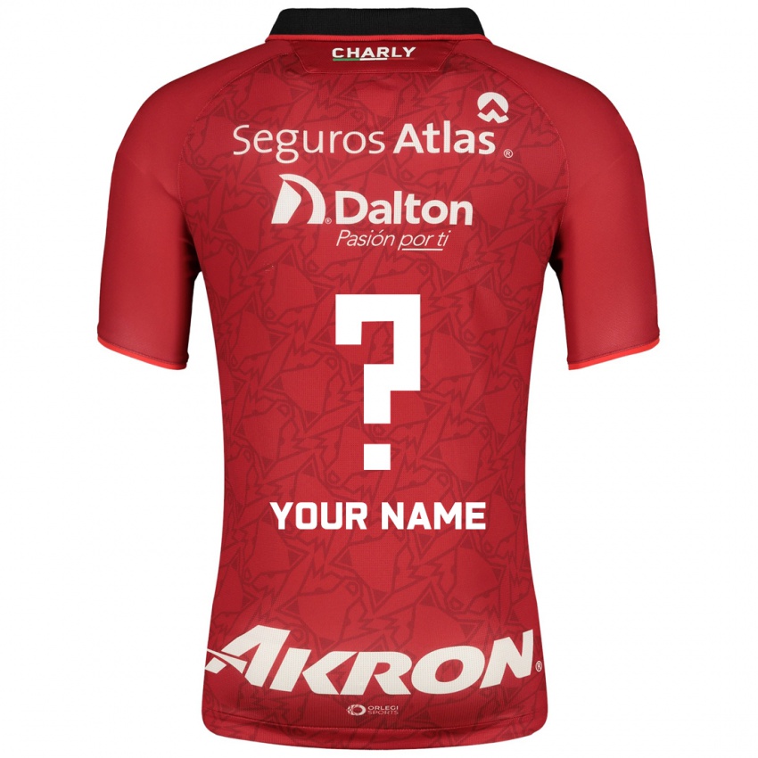 Niño Camiseta Su Nombre #0 Rojo 2ª Equipación 2023/24 La Camisa Argentina