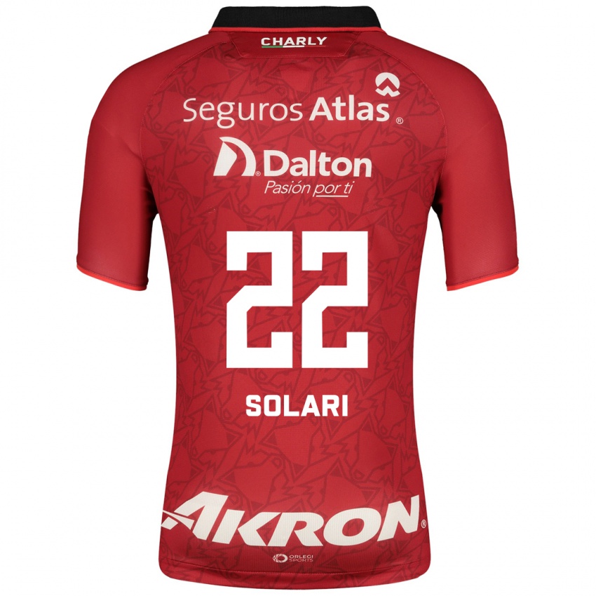 Niño Camiseta Augusto Solari #22 Rojo 2ª Equipación 2023/24 La Camisa Argentina