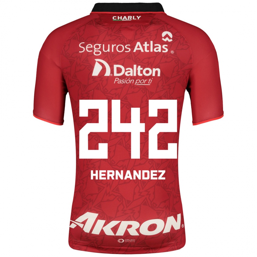 Niño Camiseta Miguel Hernández #242 Rojo 2ª Equipación 2023/24 La Camisa Argentina