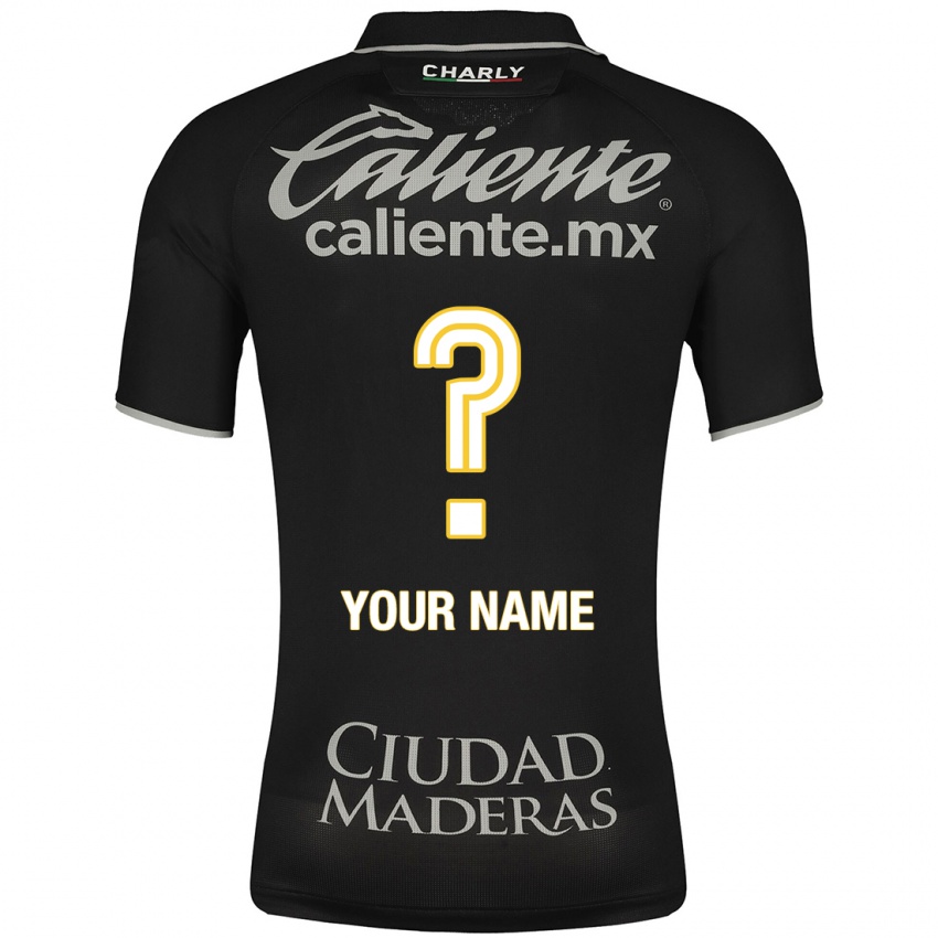 Niño Camiseta Su Nombre #0 Negro 2ª Equipación 2023/24 La Camisa Argentina