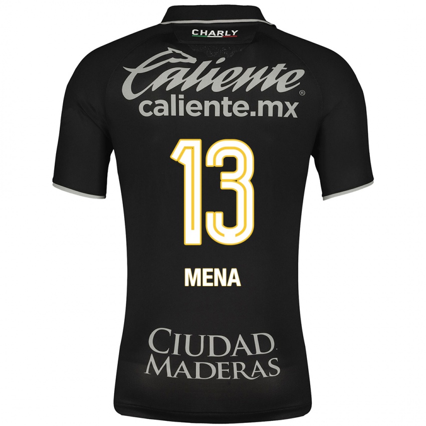 Niño Camiseta Ángel Mena #13 Negro 2ª Equipación 2023/24 La Camisa Argentina