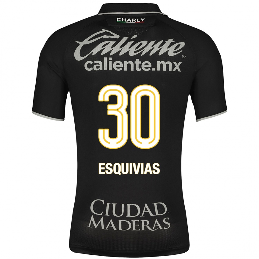 Niño Camiseta Isabela Esquivias #30 Negro 2ª Equipación 2023/24 La Camisa Argentina