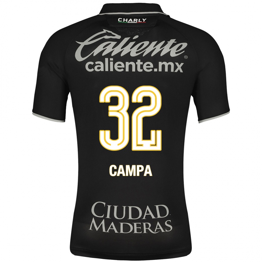 Niño Camiseta Ana Campa #32 Negro 2ª Equipación 2023/24 La Camisa Argentina