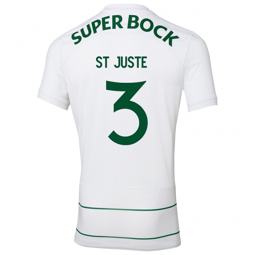 Niño Camiseta Jerry St. Juste #3 Blanco 2ª Equipación 2023/24 La Camisa Argentina