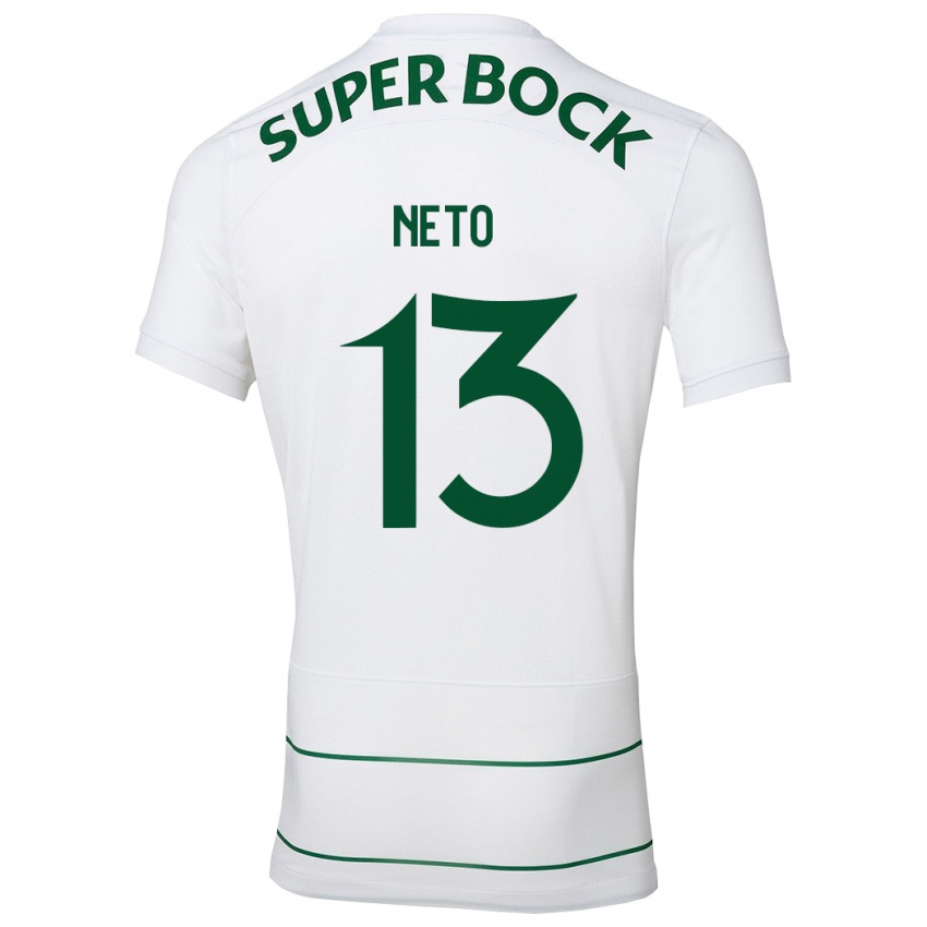 Niño Camiseta Luís Neto #13 Blanco 2ª Equipación 2023/24 La Camisa Argentina