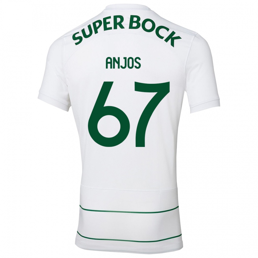 Niño Camiseta Lucas Anjos #67 Blanco 2ª Equipación 2023/24 La Camisa Argentina