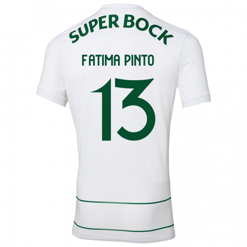 Niño Camiseta Fátima Alexandra Figueira Pinto #13 Blanco 2ª Equipación 2023/24 La Camisa Argentina