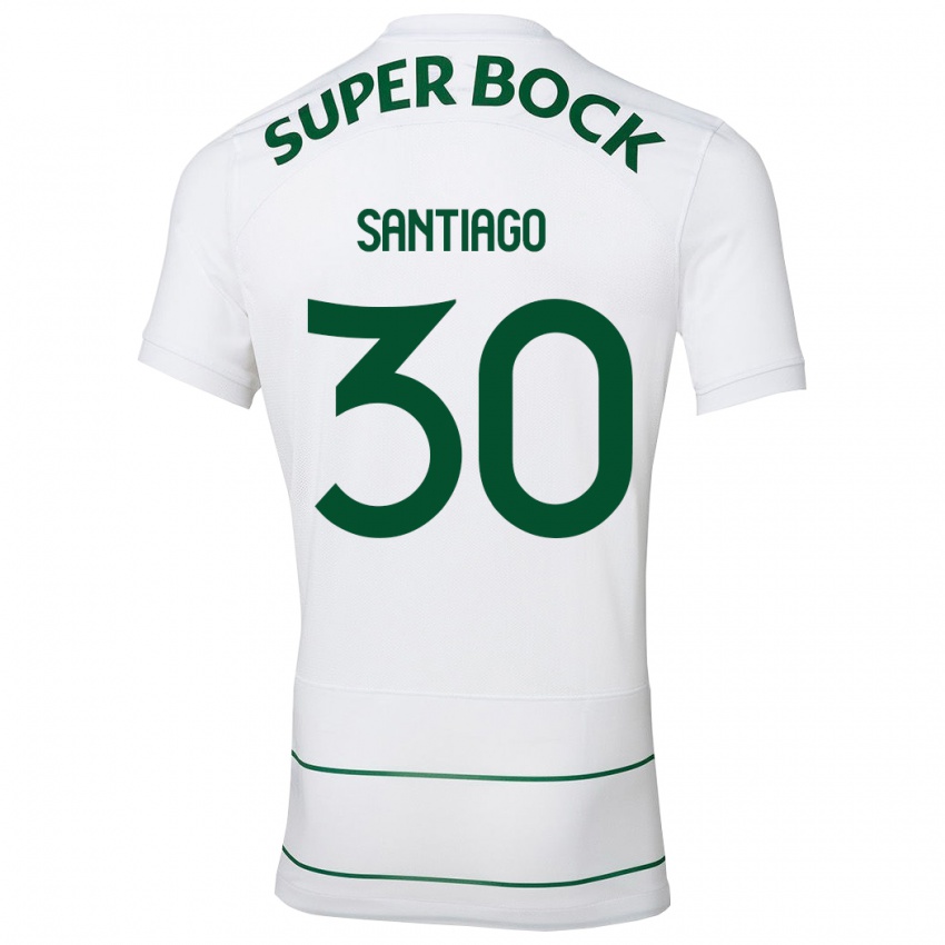 Niño Camiseta Carolina Santiago #30 Blanco 2ª Equipación 2023/24 La Camisa Argentina