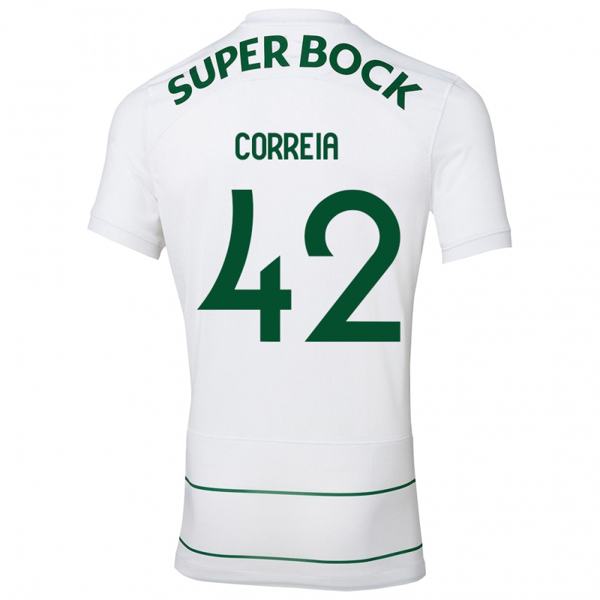 Niño Camiseta Leonete Maísa Nozerand Correia #42 Blanco 2ª Equipación 2023/24 La Camisa Argentina