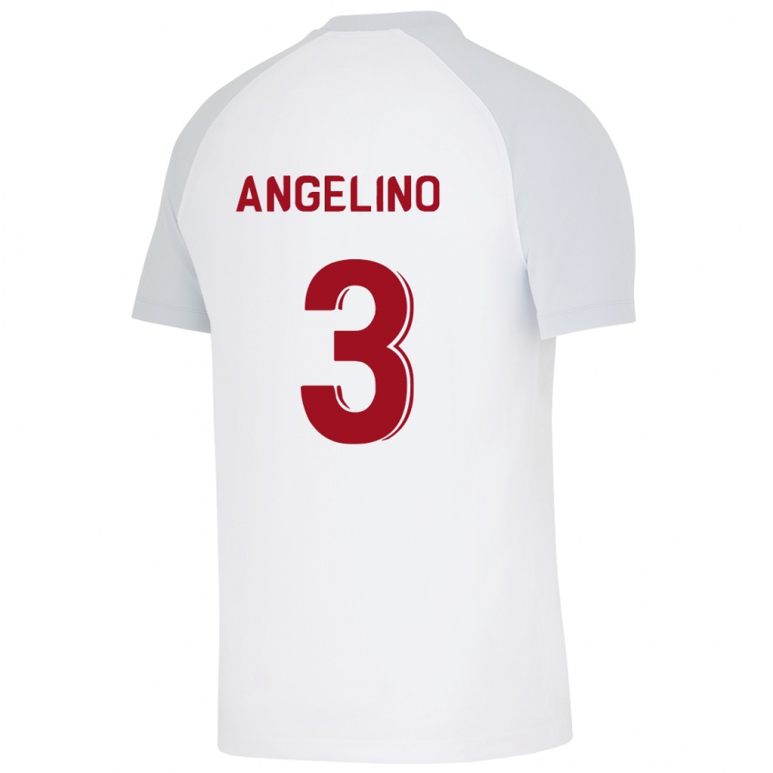 Niño Camiseta Angelino #3 Blanco 2ª Equipación 2023/24 La Camisa Argentina