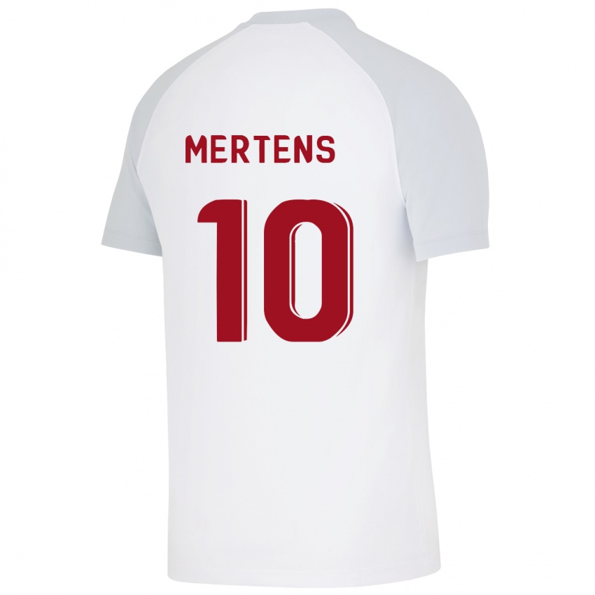 Niño Camiseta Dries Mertens #10 Blanco 2ª Equipación 2023/24 La Camisa Argentina