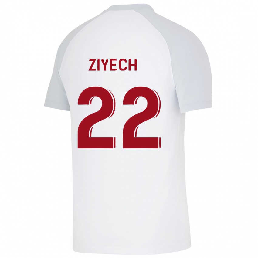 Niño Camiseta Hakim Ziyech #22 Blanco 2ª Equipación 2023/24 La Camisa Argentina
