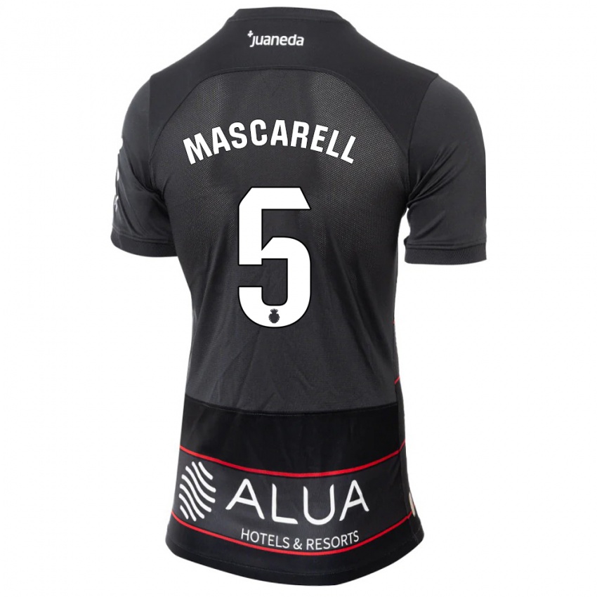 Niño Camiseta Omar Mascarell #5 Negro 2ª Equipación 2023/24 La Camisa Argentina