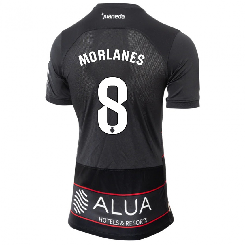 Niño Camiseta Manu Morlanes #8 Negro 2ª Equipación 2023/24 La Camisa Argentina