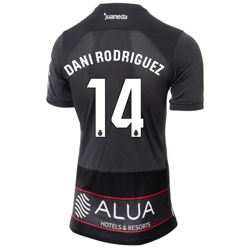 Niño Camiseta Dani Rodríguez #14 Negro 2ª Equipación 2023/24 La Camisa Argentina