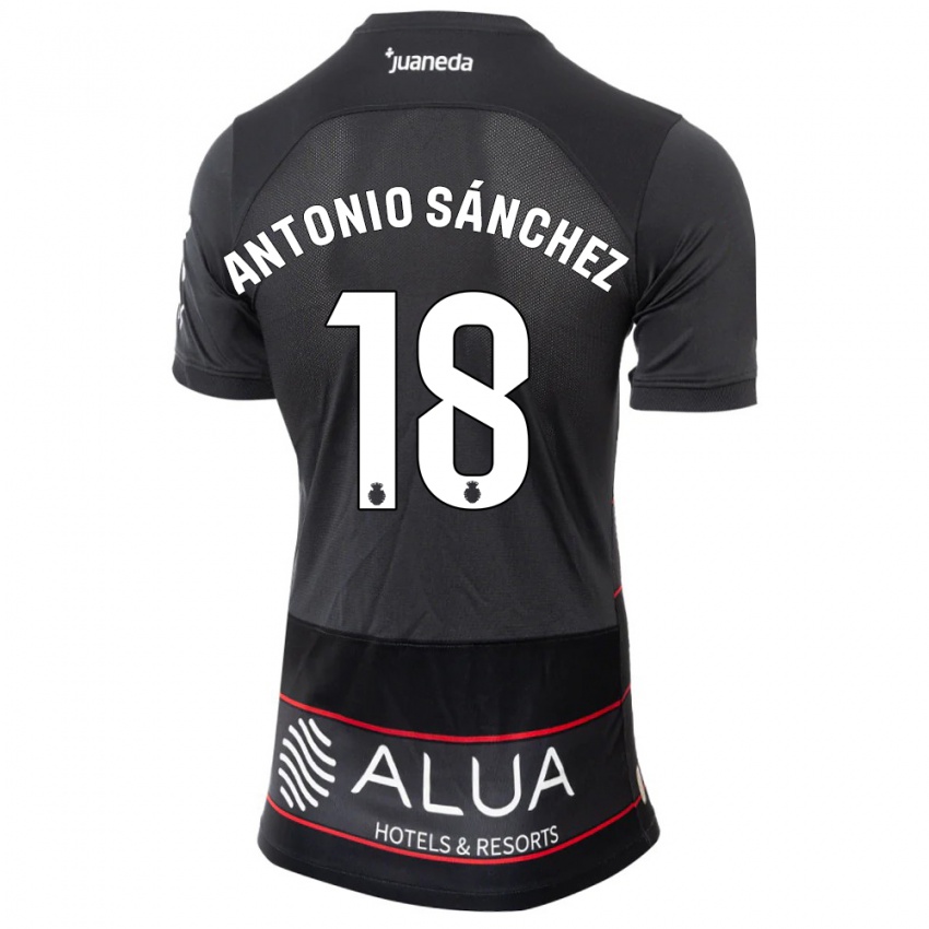 Niño Camiseta Antonio Sánchez #18 Negro 2ª Equipación 2023/24 La Camisa Argentina
