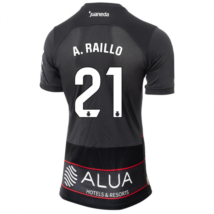 Niño Camiseta Antonio Raíllo #21 Negro 2ª Equipación 2023/24 La Camisa Argentina