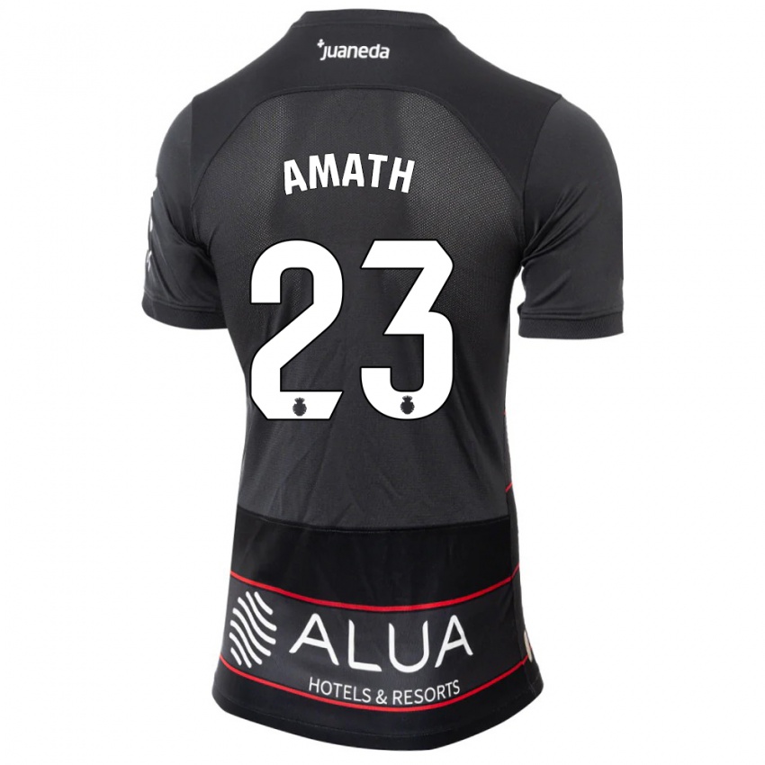 Niño Camiseta Amath Ndiaye #23 Negro 2ª Equipación 2023/24 La Camisa Argentina