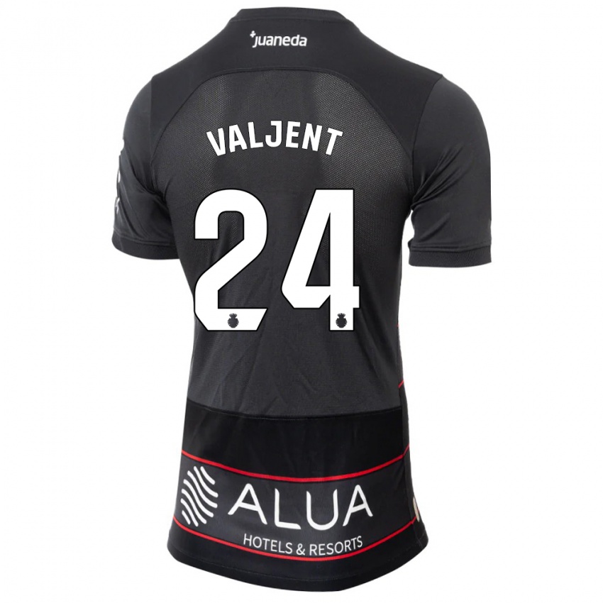 Niño Camiseta Martin Valjent #24 Negro 2ª Equipación 2023/24 La Camisa Argentina