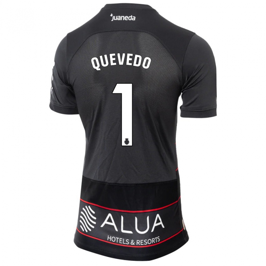 Niño Camiseta Alex Quevedo #1 Negro 2ª Equipación 2023/24 La Camisa Argentina