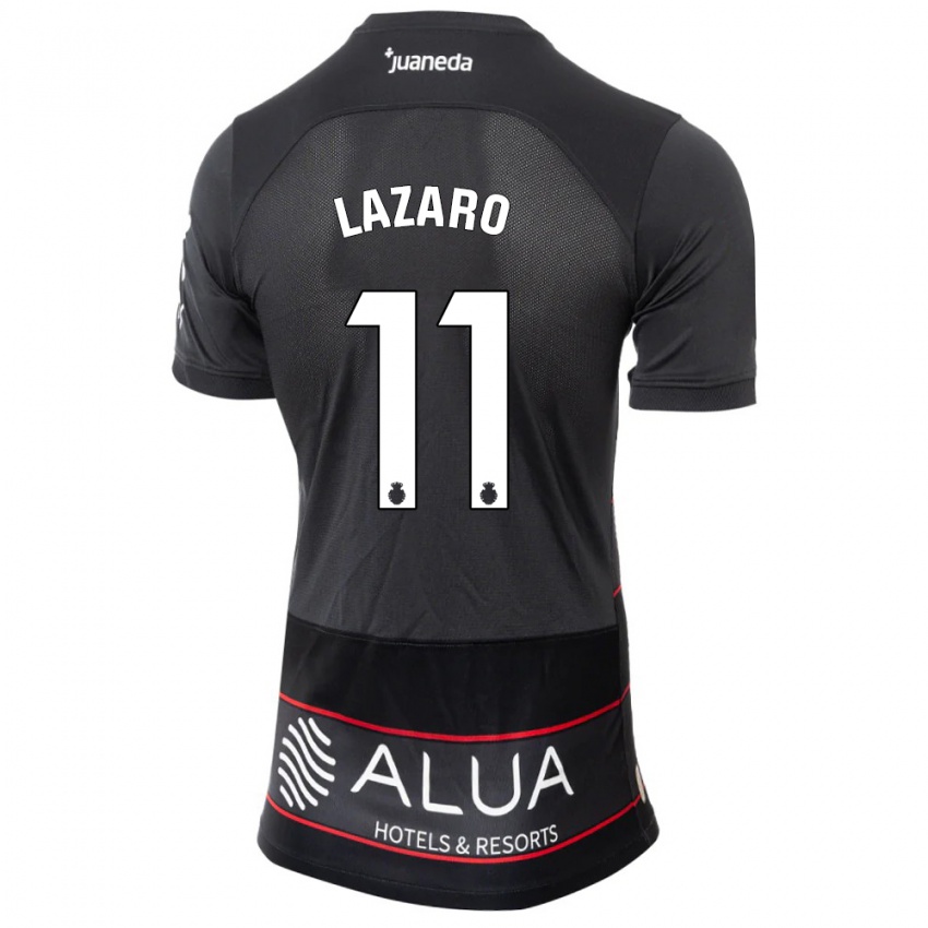 Niño Camiseta Victor Lázaro #11 Negro 2ª Equipación 2023/24 La Camisa Argentina