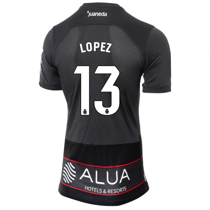 Niño Camiseta Iván López #13 Negro 2ª Equipación 2023/24 La Camisa Argentina