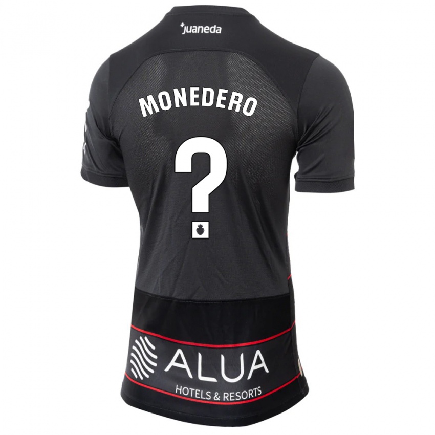 Niño Camiseta Marc Monedero #0 Negro 2ª Equipación 2023/24 La Camisa Argentina