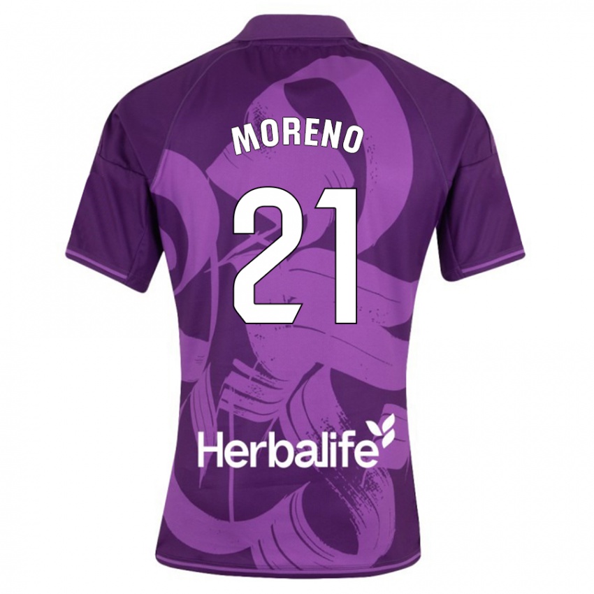 Niño Camiseta Xavi Moreno #21 Violeta 2ª Equipación 2023/24 La Camisa Argentina
