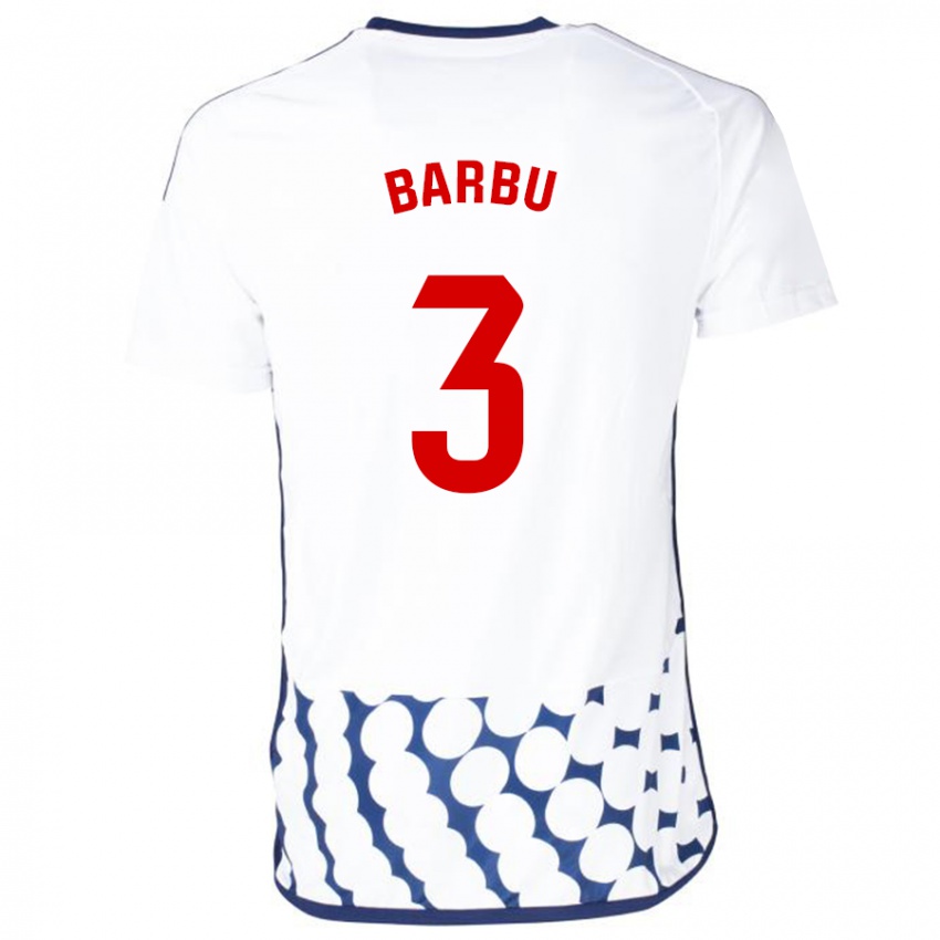 Niño Camiseta Álex Barbu #3 Blanco 2ª Equipación 2023/24 La Camisa Argentina