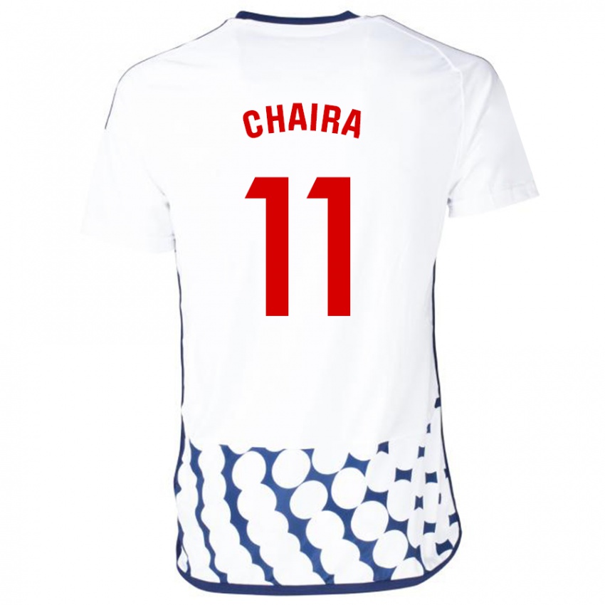 Niño Camiseta Ilyas Chaira #11 Blanco 2ª Equipación 2023/24 La Camisa Argentina