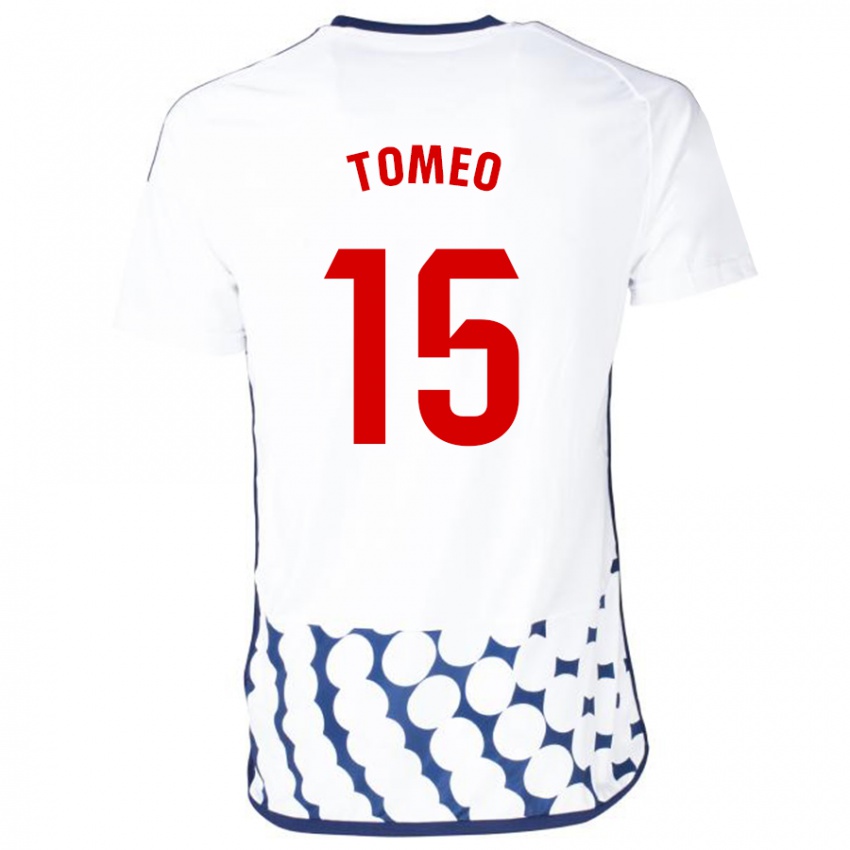 Niño Camiseta Pablo Tomeo #15 Blanco 2ª Equipación 2023/24 La Camisa Argentina