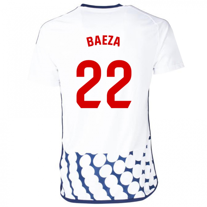 Niño Camiseta Miguel Baeza #22 Blanco 2ª Equipación 2023/24 La Camisa Argentina