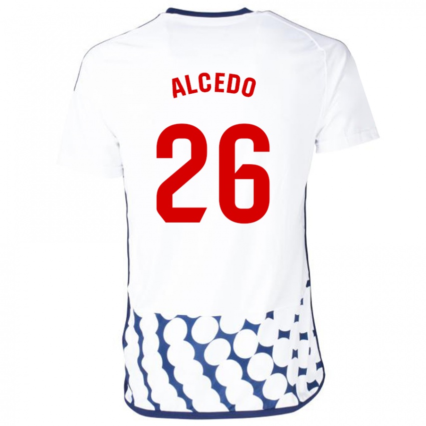 Niño Camiseta Juan María Alcedo #26 Blanco 2ª Equipación 2023/24 La Camisa Argentina